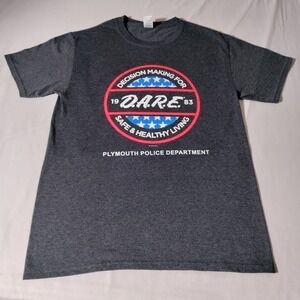 Plymouth PD Decision Making for DARE program Sz Small t-shirt - Imperfect